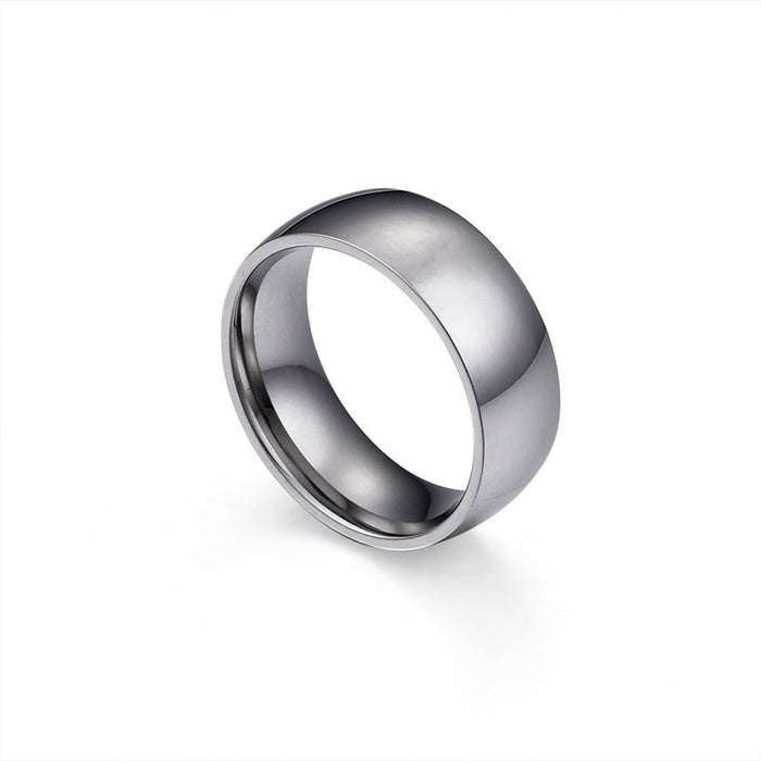 Wholesale 8mm Titanium Steel Ring JDC-RS-Kalun001