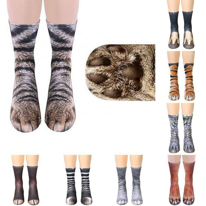 Wholesale Sock Poly Cotton Unisex Adult Animal Print JDC-SK-ZJWL002