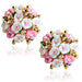 Jewelry WholesaleWholesale rose flower stud earrings JDC-ES-KaiQ030 Earrings 凯庆 %variant_option1% %variant_option2% %variant_option3%  Factory Price JoyasDeChina Joyas De China