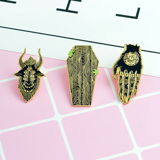 Jewelry WholesaleWholesale Devil's Claw Alloy Drop Oil Enamel Brooch JDC-BC-Qinqi003 Brooches 晴企 %variant_option1% %variant_option2% %variant_option3%  Factory Price JoyasDeChina Joyas De China