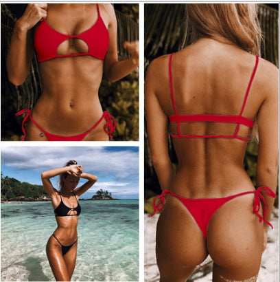 Jewelry WholesaleWholesale solid color women's swimsuit bikini JDC-SW-XMa007 Swimwear 轩马 %variant_option1% %variant_option2% %variant_option3%  Factory Price JoyasDeChina Joyas De China