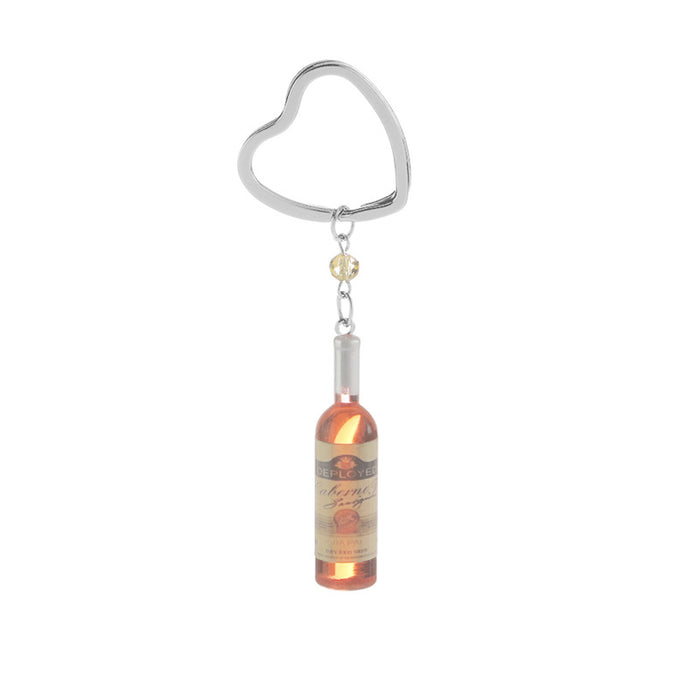 Wholesale wine bottle keychain pendant  MOQ≥2 JDC-KC-ZJ010