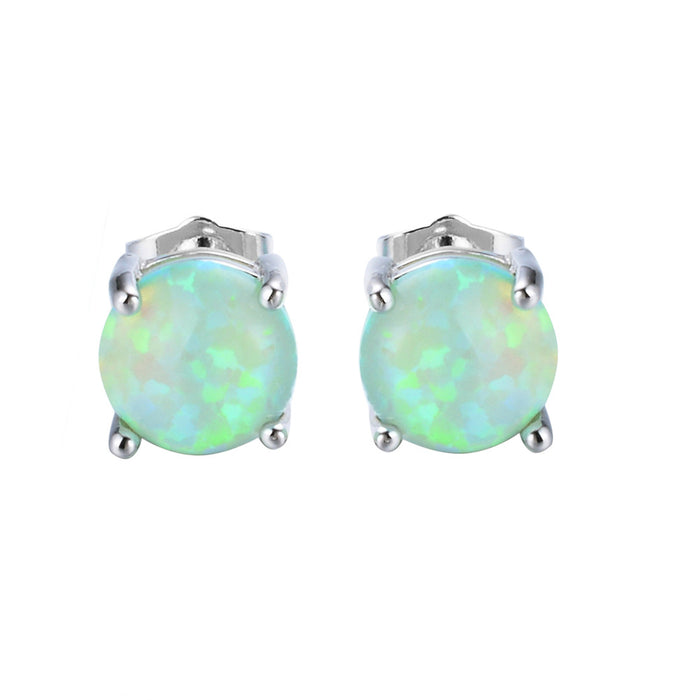 Jewelry WholesaleWholesale blue copper stud earrings JDC-ES-XinC001 Earrings 欣橙 %variant_option1% %variant_option2% %variant_option3%  Factory Price JoyasDeChina Joyas De China