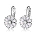 Jewelry WholesaleWholesale small flower colorful zircon earrings MOQ≥2 JDC-ES-Kas001 Earrings 卡诗 %variant_option1% %variant_option2% %variant_option3%  Factory Price JoyasDeChina Joyas De China