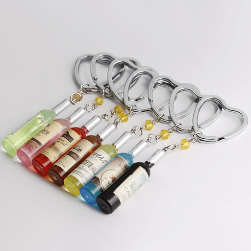 Jewelry WholesaleWholesale wine bottle keychain pendant  MOQ≥2 JDC-KC-ZJ010 Keychains 志嘉 %variant_option1% %variant_option2% %variant_option3%  Factory Price JoyasDeChina Joyas De China