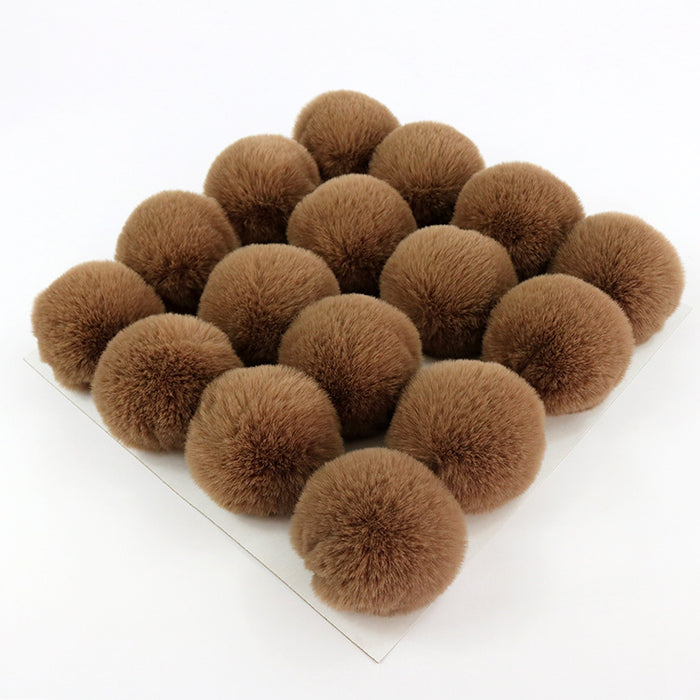 Wholesale Polyester Hair Ball DIY custom keychain JDC-DIY-HuiY001