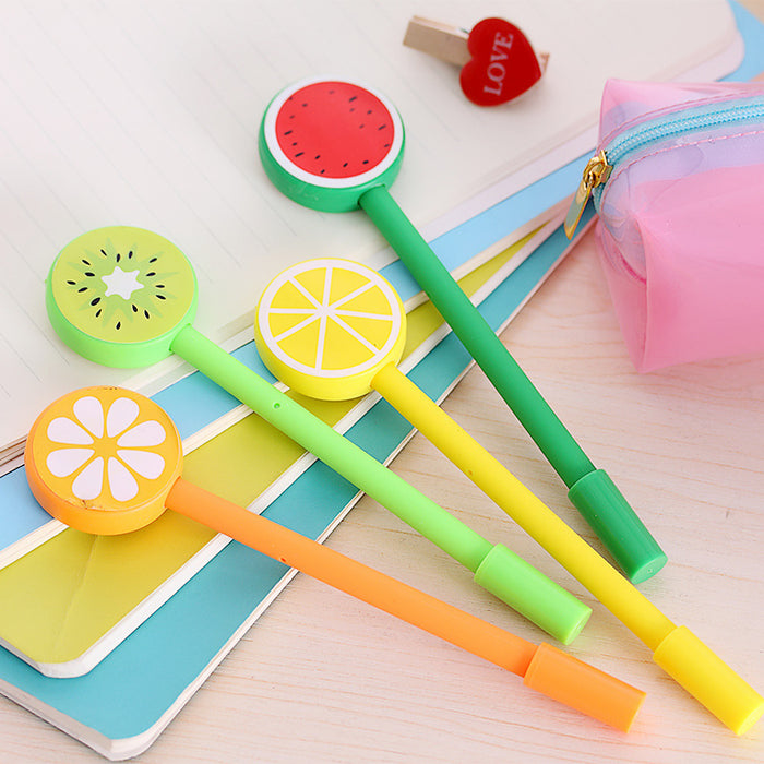 Wholesale Ballpoint Pen Plastic Cute Fruit Lollipop Gel Pen JDC-BP-CaiW012