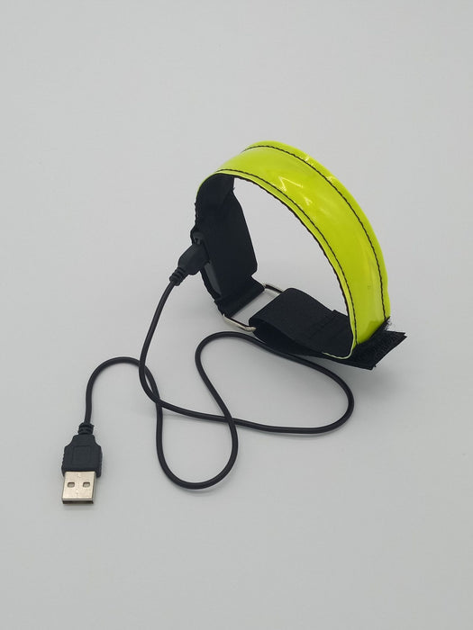 Wholesale USB Charging Rechargeable LED Nylon Webbing Night Running Outdoor Sports Running Light JDC-FT-XuanD001