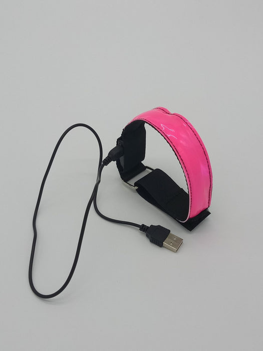 Wholesale USB Charging Rechargeable LED Nylon Webbing Night Running Outdoor Sports Running Light JDC-FT-XuanD001