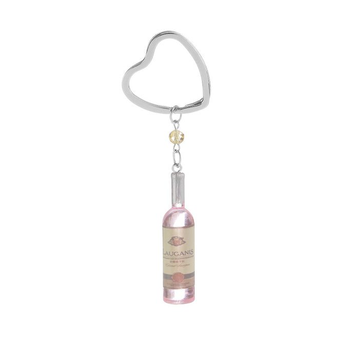 Wholesale wine bottle keychain pendant  MOQ≥2 JDC-KC-ZJ010