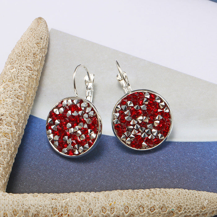 Wholesale Colored Diamonds Earrings Gemstones Personality MOQ≥2 JDC-ES-Fangt012