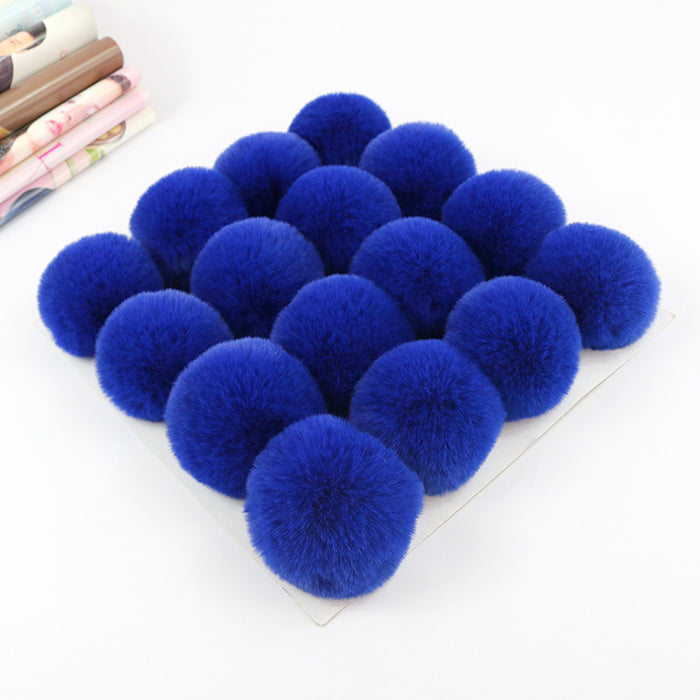 Wholesale Polyester Hair Ball DIY custom keychain JDC-DIY-HuiY001