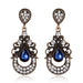 Jewelry WholesaleWholesale alloy rhinestones blue long earrings JDC-ES-GSDB050 Earrings 丹比华比 %variant_option1% %variant_option2% %variant_option3%  Factory Price JoyasDeChina Joyas De China