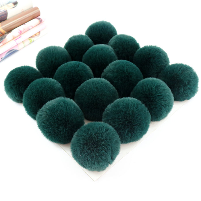 Wholesale Polyester Hair Ball DIY custom keychain JDC-DIY-HuiY001