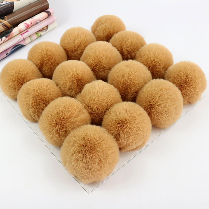 Wholesale Polyester Hair Ball DIY custom keychain JDC-DIY-HuiY001