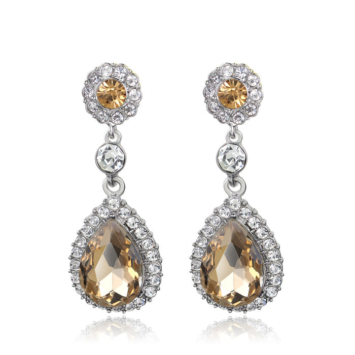 Jewelry WholesaleWholesale glass rhinestone alloy earrings JDC-ES-GSDB006 Earrings 丹比华比 %variant_option1% %variant_option2% %variant_option3%  Factory Price JoyasDeChina Joyas De China