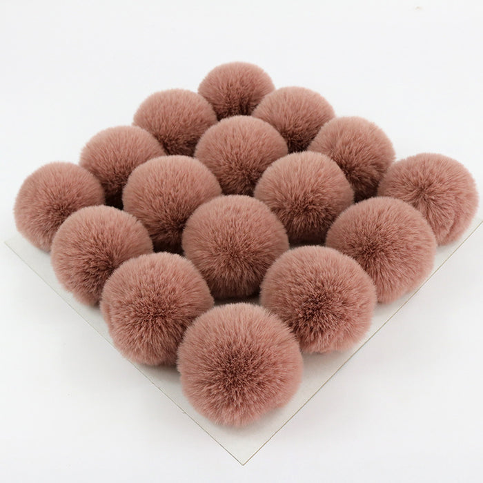 Wholesale Polyester Hair Ball DIY custom keychain JDC-DIY-HuiY001