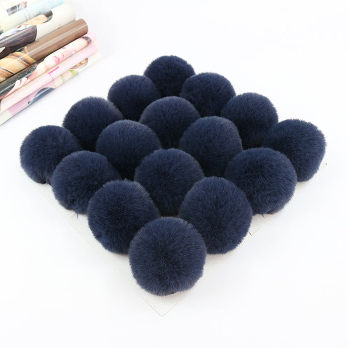 Wholesale Polyester Hair Ball DIY custom keychain JDC-DIY-HuiY001