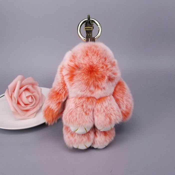 Jewelry WholesaleWholesale real Rex rabbit hair rabbit Keychain MOQ ≥ 10 JDC-KC-YZ008 Keychains 永泽 %variant_option1% %variant_option2% %variant_option3%  Factory Price JoyasDeChina Joyas De China