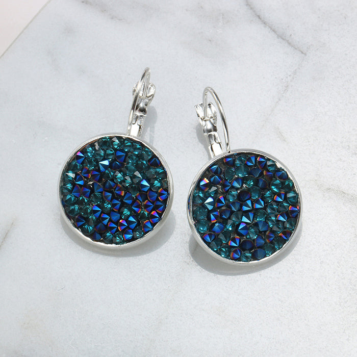 Wholesale Colored Diamonds Earrings Gemstones Personality MOQ≥2 JDC-ES-Fangt012