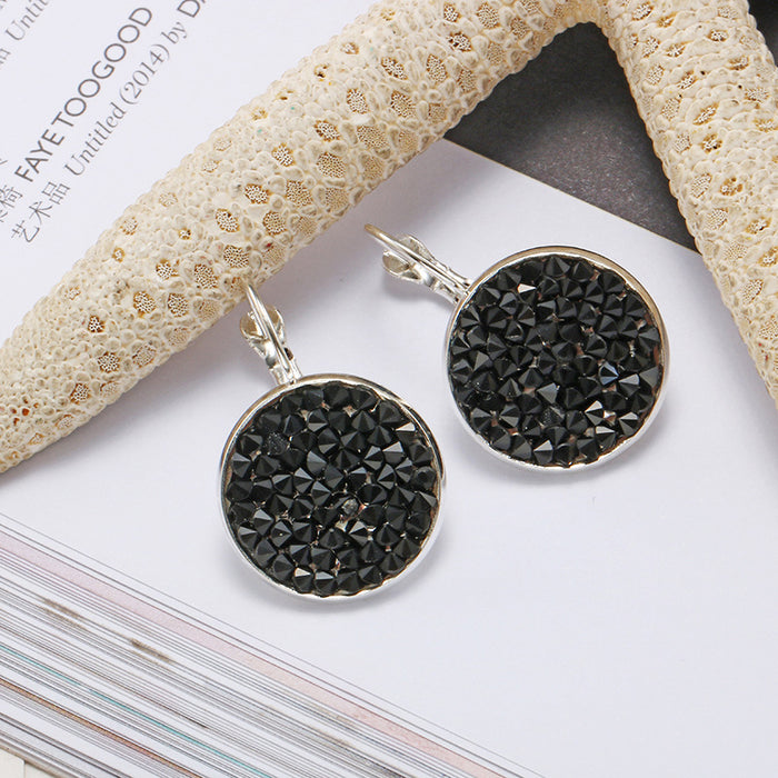 Wholesale Colored Diamonds Earrings Gemstones Personality MOQ≥2 JDC-ES-Fangt012