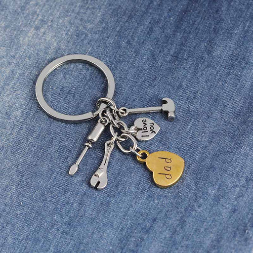 Jewelry WholesaleWholesale Father's Day Alloy Keychain JDC-KC-Langt001 Keychains 阆天 %variant_option1% %variant_option2% %variant_option3%  Factory Price JoyasDeChina Joyas De China