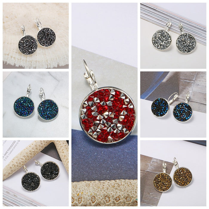 Jewelry WholesaleWholesale Colored Diamonds Earrings Gemstones Personality MOQ≥2 JDC-ES-Fangt012 Earrings 芳拓 %variant_option1% %variant_option2% %variant_option3%  Factory Price JoyasDeChina Joyas De China