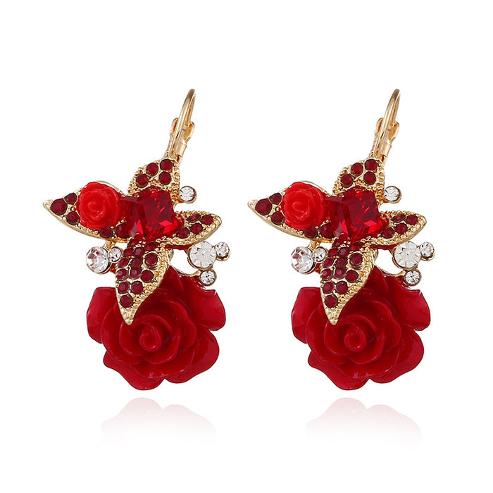 Jewelry WholesaleWholesale resin rosette butterfly stud earrings JDC-ES-KaiQ034 Earrings 凯庆 %variant_option1% %variant_option2% %variant_option3%  Factory Price JoyasDeChina Joyas De China