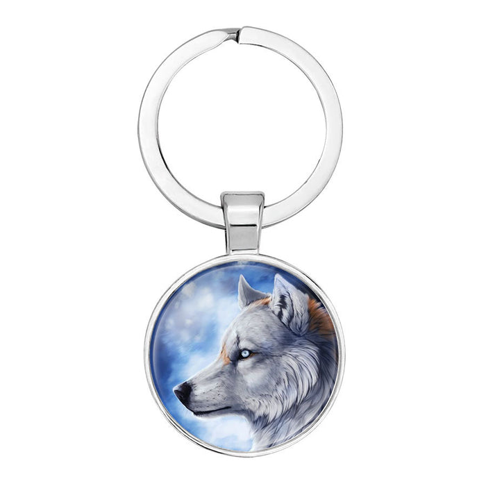 Wholesale Wolf Totem Alloy Keychain JDC-KC-NingX022