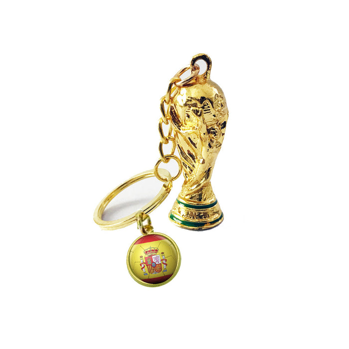 Wholesale Keychain Metal World Cup Souvenir Pendant MOQ≥2 JDC-KC-ChangZ002