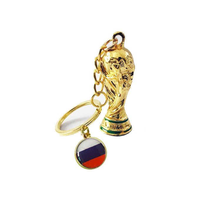 Wholesale Keychain Metal World Cup Souvenir Pendant MOQ≥2 JDC-KC-ChangZ002