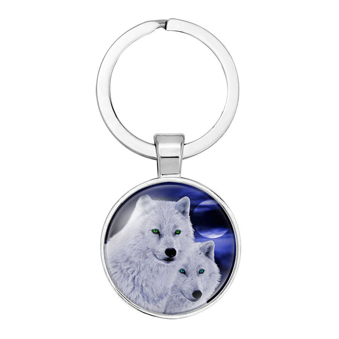 Wholesale Wolf Totem Alloy Keychain JDC-KC-NingX022