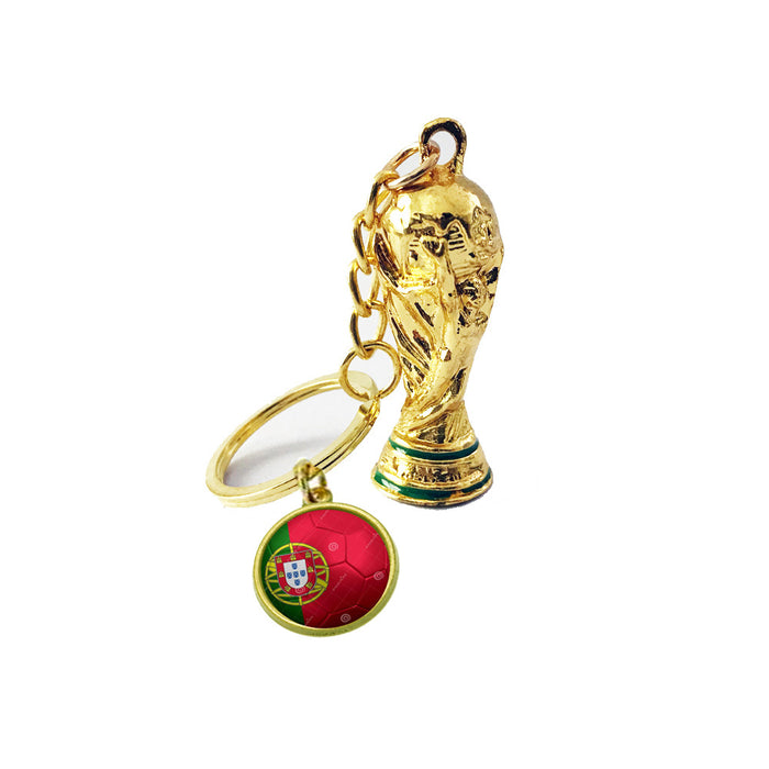 Wholesale Keychain Metal World Cup Souvenir Pendant MOQ≥2 JDC-KC-ChangZ002