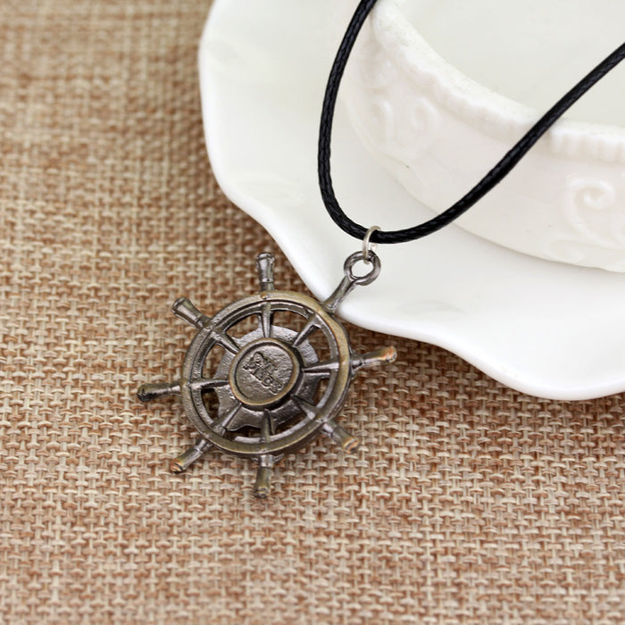 Wholesale One Piece One Piece Necklace Retro Personality Pirate Skull (M) JDC-NE-AngJ002