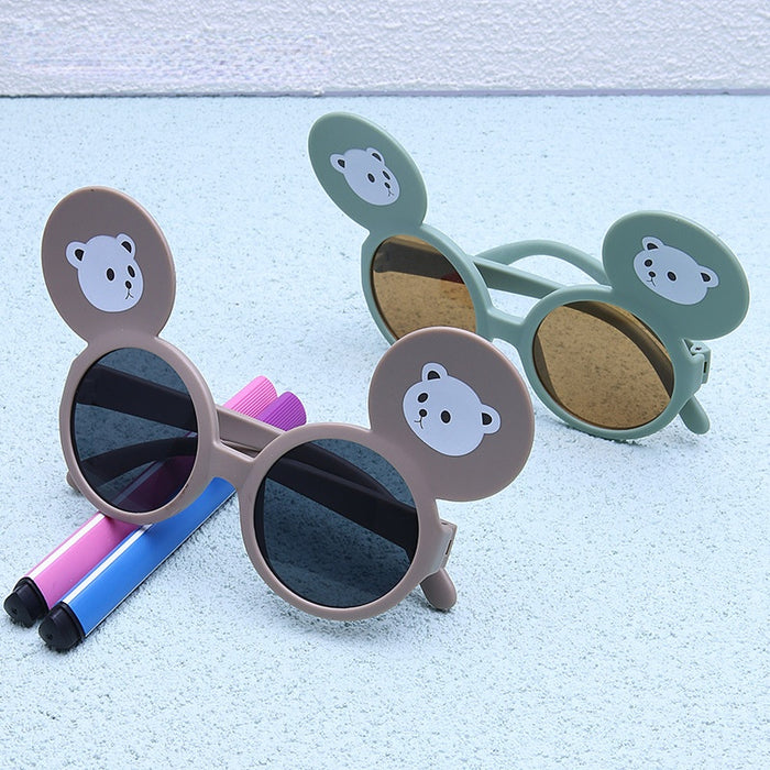 Jewelry WholesaleWholesale children's cartoon big ears cute bear PC glasses JDC-SG-KaiX006 Sunglasses 凯祥 %variant_option1% %variant_option2% %variant_option3%  Factory Price JoyasDeChina Joyas De China