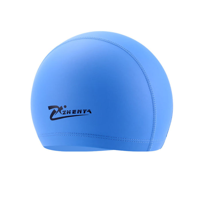 Wholesale Adult PU Coated Swimming Cap Solid Color Cloth Swimming Cap MOQ≥2 JDC-SC-YiN001