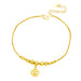 Jewelry WholesaleWholesale brass plated 24K gold bell double-layer Anklet JDC-AS-Xsj001 Anklet 鑫饰界 %variant_option1% %variant_option2% %variant_option3%  Factory Price JoyasDeChina Joyas De China