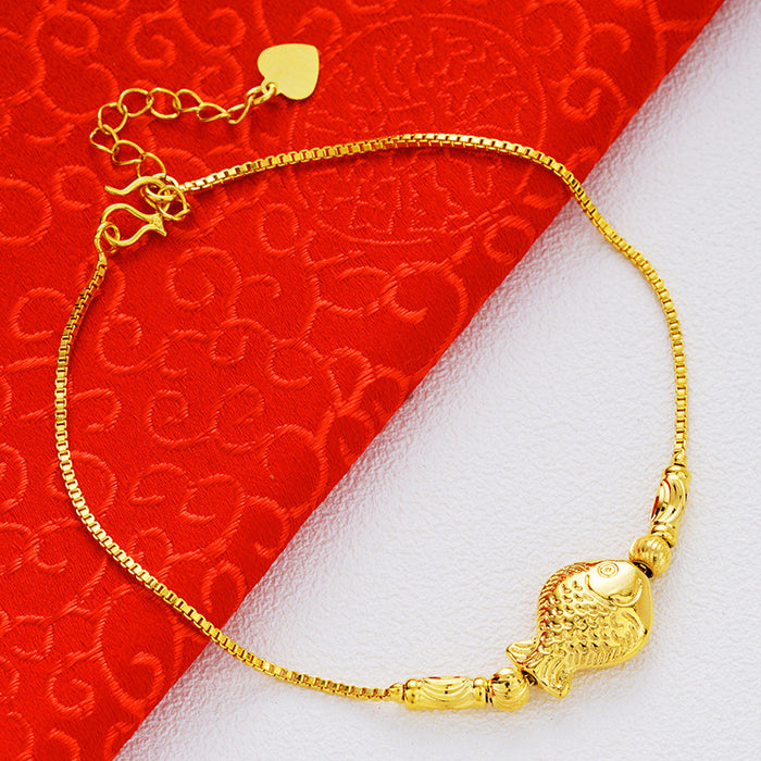 Jewelry WholesaleWholesale brass plated 24K gold bell double-layer Anklet JDC-AS-Xsj001 Anklet 鑫饰界 %variant_option1% %variant_option2% %variant_option3%  Factory Price JoyasDeChina Joyas De China