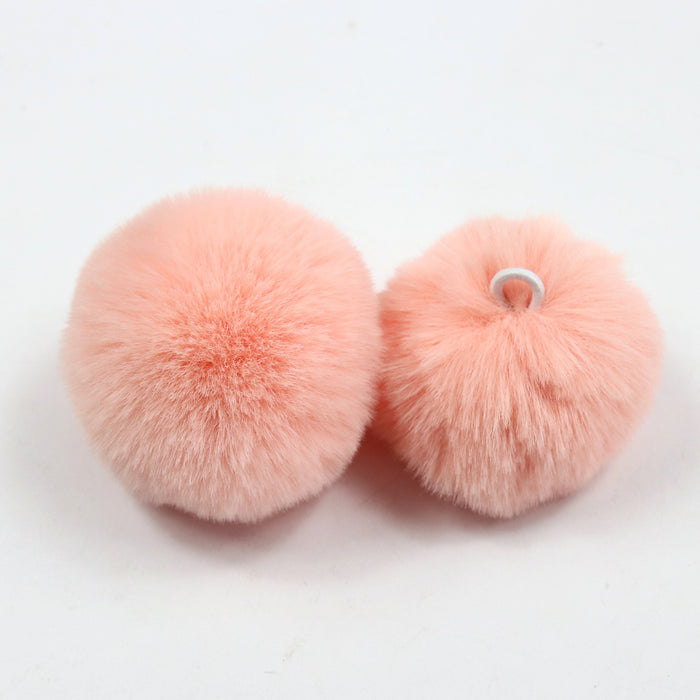 Wholesale Polyester Hair Ball DIY custom keychain JDC-DIY-HuiY001