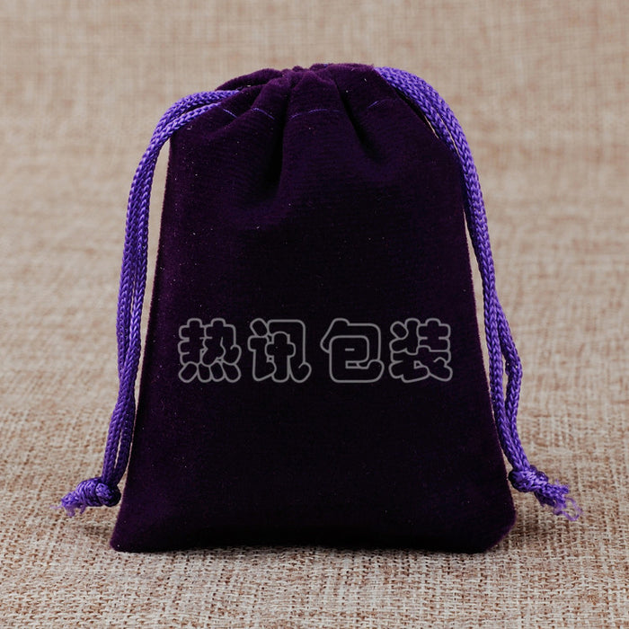 Jewelry WholesaleWholesale Flannel Drawstring Pocket Jewelry Packaging Bag 50 pcs/pack JDC-JP-ReX001 Jewelry packaging 热讯 %variant_option1% %variant_option2% %variant_option3%  Factory Price JoyasDeChina Joyas De China