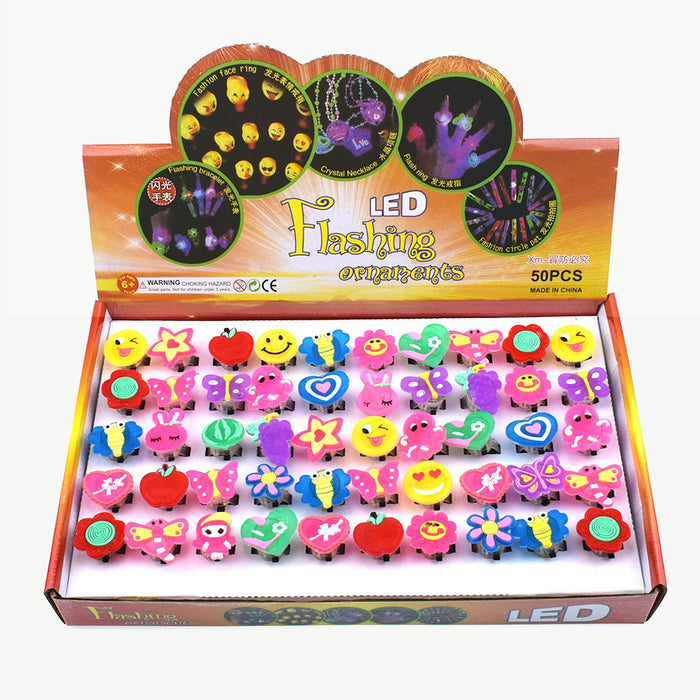 Wholesale Fidgets Toy LED Light Ring Cute Cartoon MOQ≥50 JDC-FT-HengQ003