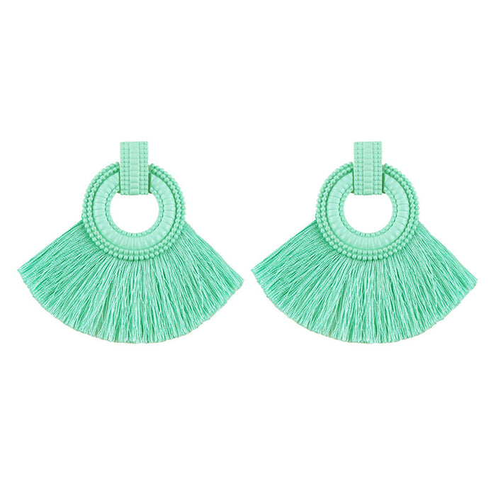 Jewelry WholesaleWholesale Hand Braided Tassel Earrings JDC-ES-JQ231 Earrings 佳琪 %variant_option1% %variant_option2% %variant_option3%  Factory Price JoyasDeChina Joyas De China