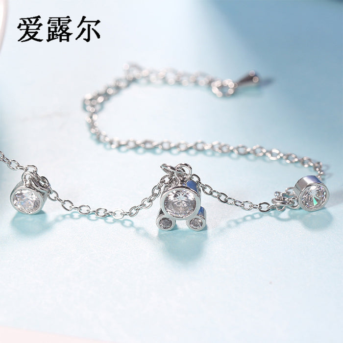 Wholesale ladies bracelet cartoon zircon crystal bracelet JDC-BT-DiL008