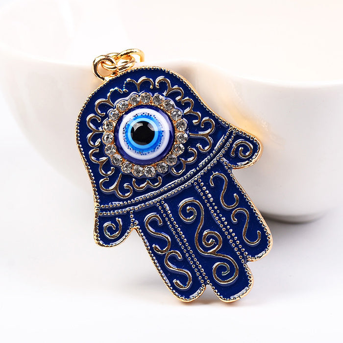 Jewelry WholesaleWholesale Devil's Eye Palm Zinc Alloy Keychain JDC-KC-CH096 Keychains 晨晖 %variant_option1% %variant_option2% %variant_option3%  Factory Price JoyasDeChina Joyas De China