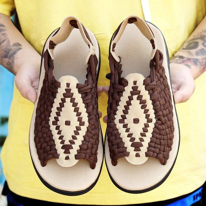 Wholesale Woven Shoes Men's Sandals Trendy Casual Beach Shoes JDC-SD-WanL001