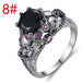 Jewelry WholesaleWholesale Punk Style Black Zircon Ladies Rings JDC-RS-Mimeng082 Rings 米萌 %variant_option1% %variant_option2% %variant_option3%  Factory Price JoyasDeChina Joyas De China