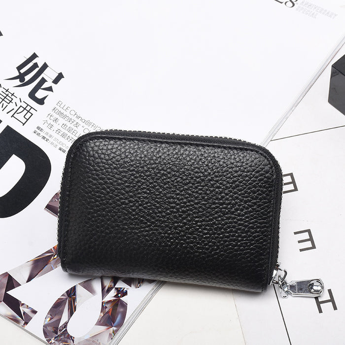 Jewelry WholesaleWholesale genuine leather anti-theft cowhide zipper wallet JDC-WT-MiAn003 Wallet 米岸 %variant_option1% %variant_option2% %variant_option3%  Factory Price JoyasDeChina Joyas De China