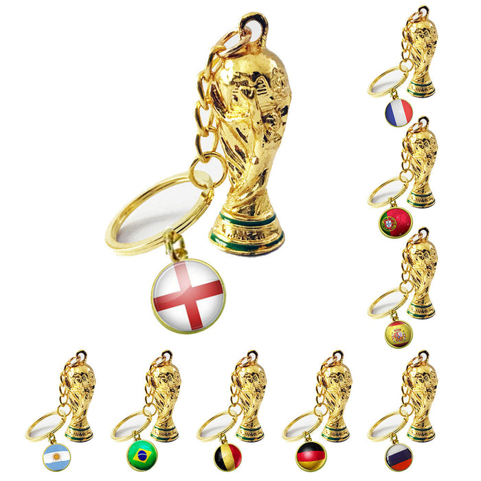 Wholesale Keychain Metal World Cup Souvenir Pendant MOQ≥2 JDC-KC-ChangZ002