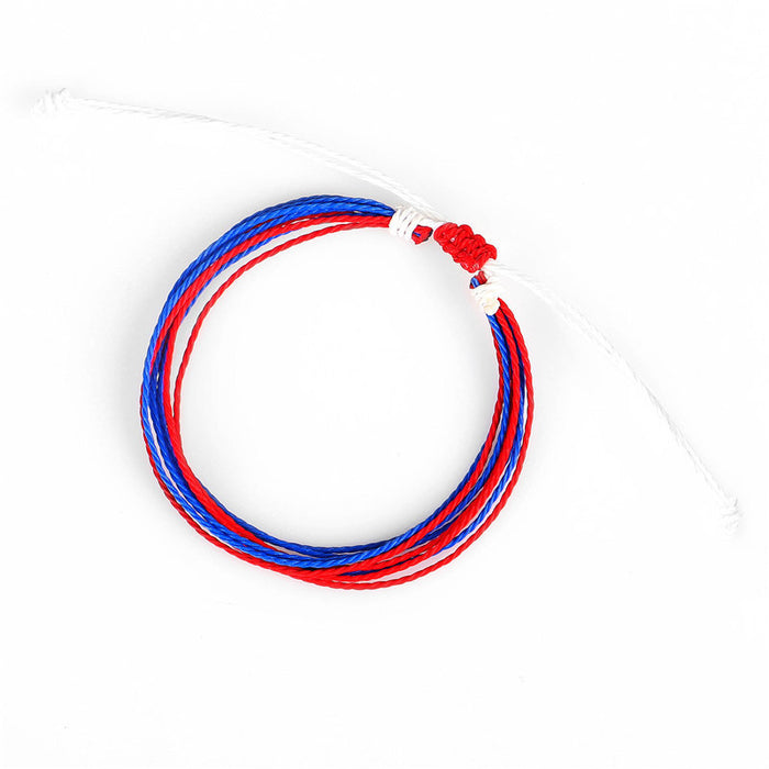 Wholesale Wax Line Bracelet Creative Hand Woven Bracelet MOQ≥3 JDC-BT-QiuX016