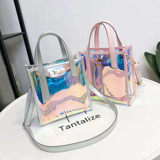 Jewelry WholesaleWholesale Summer Transparent Carrying Shoulder Bag JDC-SD-Nuon007 Shoulder Bags 诺诺 %variant_option1% %variant_option2% %variant_option3%  Factory Price JoyasDeChina Joyas De China